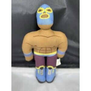 Vintage The Land Of Nod Masked Wrestler Plush Doll 11”